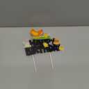 Chicken Cake Topper Chicken Birthday Party Decorations Black Farm Chicken Cake Picks Chick Themed Cake Decoration for Hen Theme Baby Shower Supplies