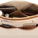 SDANG Purse Organizer Insert Fit for Onthego,City 23 and More BagMultiple Pockets Tote Bag Organizer with HandleLightweight Medium Purse Liner have Zipper (BeigeSmall)