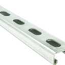 1-5/8 in. x 13/16 in. 14 Gauge Metal Strut Channel with Slotted Back Electro-Galvanized 2ft. (SC14-2-EG), Silver