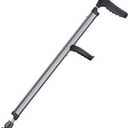 HOMLAND Adjustable Aluminum Walking Cane & Underarm Crutches with Pads and Handgrips, for Adults 150-190cm Tall
