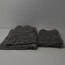 Hearth & Harbor Bathroom Rug Set, 2 Piece Chenille - Grey, Quick Dry, Non-Slip, Machine Washable - Bath Mat Size 17x24, 20x32 inches
