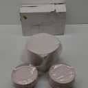 PULOTE 193 Pieces Pink Plastic Plates - Premium Hard Pink and Gold Disposable - Include 100PCS 10 inch Dinner & 93 PCS 7 inch Dessert Plates, Ideal for Wedding & Party