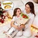 SeaRoomy Burritos Tortilla Blanket, Realistic Food Wrap Blanket Double Sided, Novelty Funny Tortilla Round Soft Blankets (Beige, 47 inches)