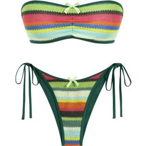 ZAFUL womens Bikini (Large, 63-green) ZAFUL womens Bikini (Large, 63-green)