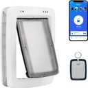 PetSafe Never Rust SmartDoor Connected Pet Door, Dog and Cat, Selective Entry and Exit, App Enabled Pet Door, Smart Device, Smartphone Controlled, Customize Schedule, Multiple Pets, Large