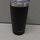 SUNWILL Travel Coffee Tumbler 20 oz, Insulated Mug with Lid, Stainless Steel Cup for Outdoor, Powder Coated Black