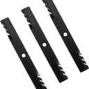 60" Deck Replacement Lawn Mower Mulching Blades for M128485 M131958 M144196 M163983 TCU15881 - Compatible with John Deere 1023E 1025R 737 757 797 997-3 Pack