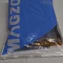 MAGZO Magnetic Screen Door, Fits 34'' x 82'' Door(Mesh Size 36'' x 83''), Reversible Left Right Side Opening, Scratch-Proof Polyester, Pet Friendly, Keep Annoying Creatures Out, Keep Open Straps, Grey (Gray)