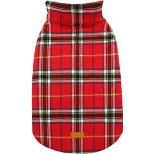 Kuoser Waterproof Dog Coat, Reversible Dog Jacket for Medium Dogs, Adjustable Durable Doggie Winter Coat Warm Puppy Cold Weather Apparel from Small to Large Breed, Bright Red M (Medium (Pack of 1))