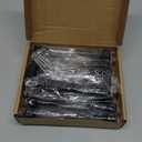 Cabinet Pulls Matte Black Cabinet Handles Square Drawer Pulls, 10 Pack 5 Inch Stainless Steel Kitchen Door Cupboard Cabinet Handles, Drawer Hardware Handles, 128mm Hole Centers