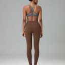 Colorfulkoala Women's Dreamlux High Waisted Workout Leggings 25" / 28" Inseam Yoga Pants with Pockets (Brown, XXL)