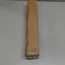Satin Nickel Curtain Rod 18-45 inch, 1 inch Adjustable Heavy Duty Curtain Rods, Modern Drapery Rods with End Cap Finials, Window Treatment Rod for Home and Office