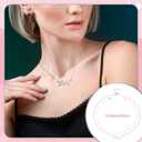 2 Pcs 90s Sweet Women Costume Pop Star Costume Boat Neck Pink Dress with Pendant Necklace for Halloween Cosplay (L)