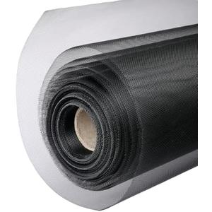 2 304 Black Stainless Steel Robust & Shielding Window Screen Replacement Mesh Screen, 39IN x 10FT, Perfect for Windows, Doors, Patios & Pets, Mosquito-Proof, Sturdy Screen Mesh Roll (20 Mesh)