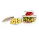Non-Toxic Glass Storage Container Set 3 Pack