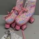 jessie Roller Skates Girls Ages 6-12 with Light Up Wheels PU Leather High-top Skate for Kids, Women, Youth and Beginners Outdoor(Pink,32-Youth 1/ Women’s 3/Men's 2.5)