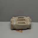 Small Storage Baskets for Organizing | Closet Organizer Bins | Shelf Toy Basket | Woven Rope Baskets | Cube Decorative Box | Shallow Basket | 11.5x7.5x4.7” | 3 Packs Mixed Brown