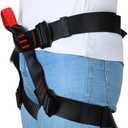 Climbing belts, Safe Seat Belts for Tree Climbing Outdoor Training Caving Rock Climbing Rappelling Equip - Half Body Guide belt for Women Man and Novice