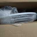 Comfort Zone Oscillating Table Fan with Adjustable Tilt, Convenient Push Button Controls, Quiet, 16 inch, 3 Speed, Desk Fan, Airflow 15.75 ft/sec, Ideal for Home, Bedroom, Dorm & Office, CZ161WT (White)