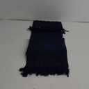 LEEVAN Washable Kitchen Rug 2'x4', Boho Hand-Woven Entryway Rug, Dark Blue Rainbow Bedroom Rug with Tassels, Farmhouse Tufted Bathroom Rugs, Bohemian Rugs for Bedside/Laundry/Nursery