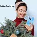 Fiyart Designed for iPhone 16 Pro Max Case Cute Flower Floral Sunflowers Design,Soft Slim TPU Anti-Scratch Phone Cover for Women Girls 6.9"-Blue