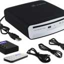 Portable CD Player for Car with USB Connection and AUX Connection, Universal USB External CD Player for Car, TV, Mac, Laptops, Desktops, PC with Plug and Play