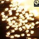 Connectable 240LED 88Ft 13Modes String Lights Outdoor Indoor | Extendable Green Wire Christmas String Lights with Timer | Twinkle Fairy Light Plug in for Xmas Tree Garden Decor Party (Warm White)