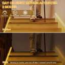 MY BEAUTY LIGHT Motion Activated LED Strip Lights, 32.8ft LED Light Strip with Day or Night 2 Lighting Modes,3 Timing Off Modes,Warm White 12v Plug-in LED Rope Lights for Under Cabinet,Kitchen,Stair