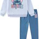 Disney Lilo and Stitch Girls Sweatshirt and Legging Pants Set for Big Kids, 4