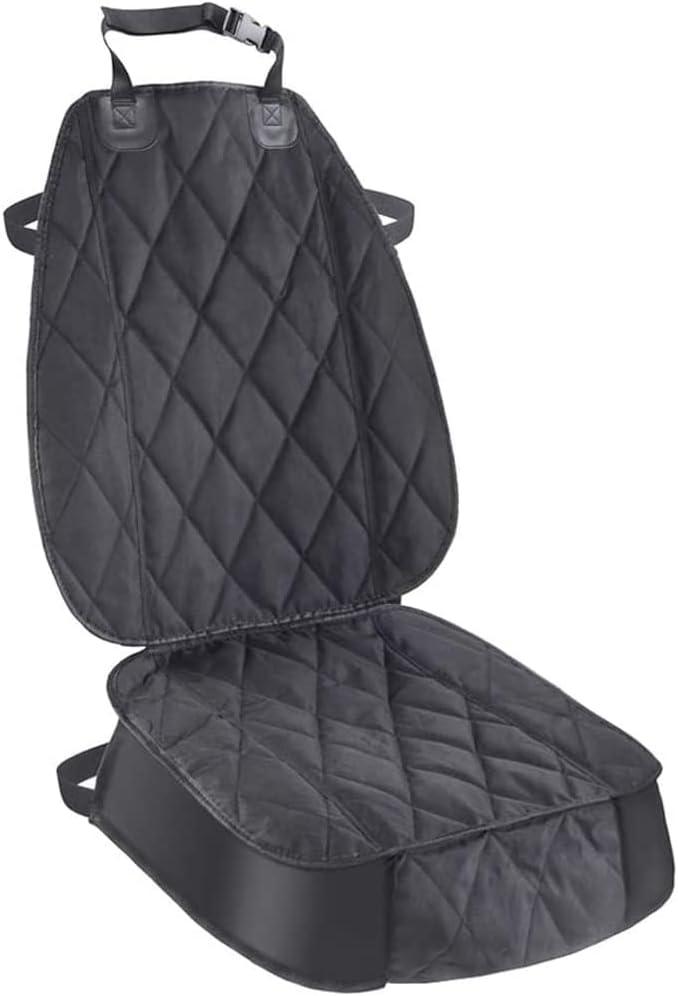 AsFrost Dog Seat Cover Cars Trucks SUVs, Thick 600D Waterproof Pet Car Seat Cover Dog, Heavy Duty & Wear-Resistant Durable Nonslip Backing with Side Flaps, Scratchproof Dog Front Seat Cover (1 PCS, black)