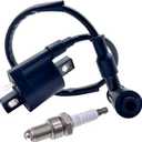 GY6 Racing Ignition Coil SSR 125 Spark Plug Wire with Spark Plug for 50CC 90CC 110CC 150CC 200CC 125CC 250CC Moped Scooter ATV Go Kart Pit Dirt Bike Engine Motorcycle