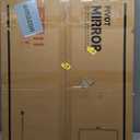 TETOTE Matte Black Pivot Bathroom Mirror 24 x 30 Tilting Beveled Rectangle Metal Framed Mirror, Farmhouse Adjustable Tilt Rounded Corner Rectangular Vanity Mirror, Horizontal/Vertical, Easy to Install