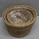 Ufrount Seagrass Planter Basket Stylish Planter Baskets for Indoor and Outdoor Plants Perfect for Flower Pots Cover and Room Decoration, Set of 3