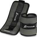 ProsourceFit Ankle/Wrist and Arm/Leg Weights Set of 2, Adjustable Strap 1 lb-5 lb, Adjustable Weight 15 lb, 10 lb, 7 lb for Men and Women