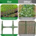 65"×50" Cucumber Trellis for Raised Bed,Tall Metal Arch Garden Trellis for Climbing Plants Outdoor,Vegetables,Plant Support Peas,Fruit,Flower,Grape,Tomato, Bean