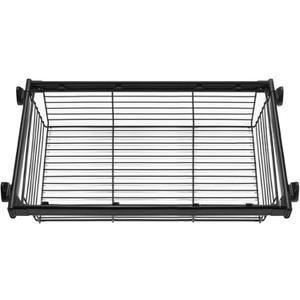 Wire Basket Slide Out Shelf Storage Organizer Bins, Large Stackable Bedroom Wardrobe Containers, Metal Adjustable Storage Baskets for Closet, Cabinet, Kitchen, Pantry