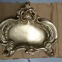 NIKKY HOME Vintage Gold Ring Holder Jewelry Dish Set of 2, Small Trinket Display Decorative Metal Tray Classy Birthday Gifts for Women