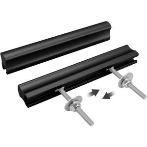 Peaha 10 Pack Adjustable Drawer Pulls Matte Black Cabinet Handles 1in to 4in Hole Centers