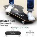 WhiteFang Skateboards for Beginners, Complete Skateboard 31 x 7.88, 7 Layer Canadian Maple Double Kick Concave Standard and Tricks Skateboards for Kids and Beginners