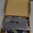 Men's 80s Mullet Wig Set, Retro Rocker Costume for Halloween, 80s Themed Party Cosplay (Black)