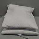 Dust & Allergen Protective Pillow Cover  Standard/Queen, French Fold, Cotton/Poly Blend, White  Soft, Breathable Pillow Protector, 2-Pack