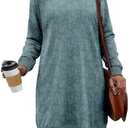 KISSMODA Women's Long Sleeve Tunic Tops Fall for Leggings Casual Long Tunics with Pockets T Shirts Loose