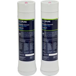 EcoPure ECOROF Reverse Osmosis Replacement Filter Set Fits ECOP30 & Select Kenmore RO Systems NSF-Certified Reduces Lead, Chlorine, TDS & More 6-Month Life Easy Filter Changes