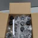 16 Pack 2 oz Shot Bottles with Caps, Mini Reusable Plastic Ginger Shots Bottle Leakproof Juice Shot Bottles with Lids for Juice, Oil and Liquid Samples, Small Containers for DIY, Travel