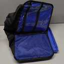 Large DJ Cable Bag with 16" Laptop Compartment & Mic Pockets, Professional DJ Equipment & Accessories Organizer Bag with 7 Adjustable Dividers, DJ Gig Bags for Musicians, Travel, Hard Bottom, Blue