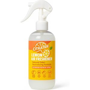 Lemon Air Freshener Room Spray  Natural Citrus Air & Odor Eliminator for Toilets, Small Spaces & Bathrooms  Plant-Based, Non-Toxic, Long-Lasting Scent  USA Made (8 oz)  1 Pack