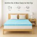 Memory Foam Mattress Topper King - 4 Inch Gel Infused Bed Toppers, Pressure Relief Mattress Pad, CertiPUR-US Certified