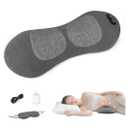 3-in-1 Back Massager with Heat & Vibration, Smooth Spine Triple Fusion Lumbar Support Pillow for Lower Back and Sciatica Pain Relief, Deep Tissue Relaxation for Bed or Office Chair