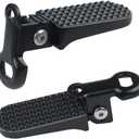 1 Pair Bike Rear Pedals,Aluminium Alloy Bike Pegs, Mini Folding Bicycle Foot Pegs,Rear Seat Footrest Pedals for Mountain Bike E-Bike