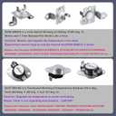 Dryer Heating ElementDC47-00019Afor Samsung, Thermal Fuse DC96-00887A and DC47-00016A, Thermostat DC47-00018A Dryer Repair Kit Replacement